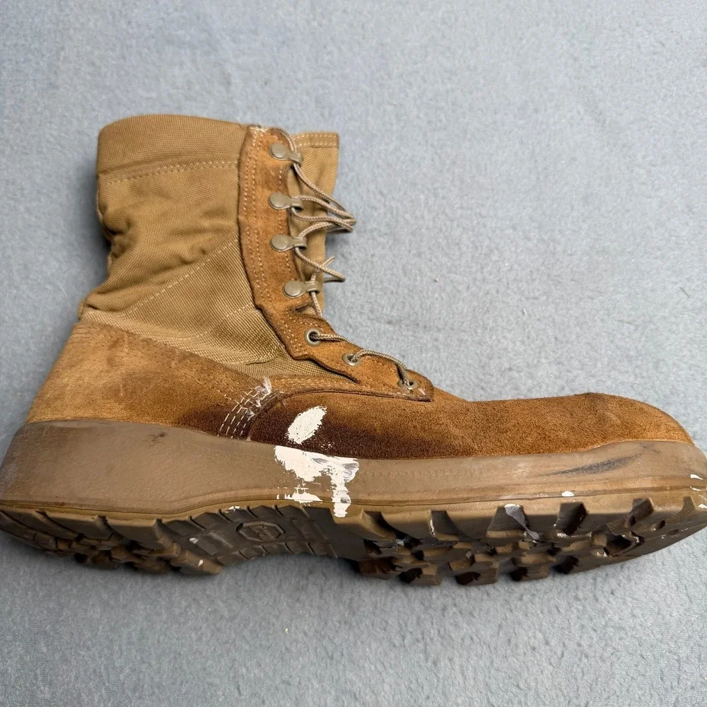 Belleville AFSTC Coyote Brown Steel Toe Military Flight Boots Mens 12R USA Made